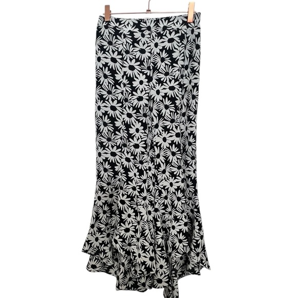 Cato Black and White Floral Print Pants - Picture 1 of 2